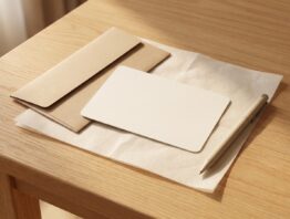Lascana Geschenkgutschein Karte auf Holztisch