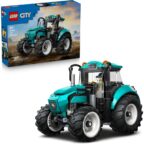 LEGO City Traktor - Spielzeug Bauernhof Fahrzeug Modellbau mit Bauern Minifigur - 60498