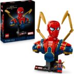 LEGO Marvel Iron Spider-Man Büste - Modellbau für Erwachsene - inkl. 2 beweglichen Armen, drehbarem Kopf & Superhelden Minifigur - 76326