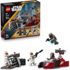 LEGO Star Wars 75449 Belagerung von Mandalore Battle Pack - Action-Spielzeug mit 2 Mandalorianer- & 2 Klontruppler-Minifiguren sowie Speederbike & Blastern