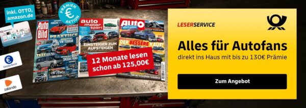 Leserservice Aktion: Alles für Autofans mit bis zu 130€ Prämie