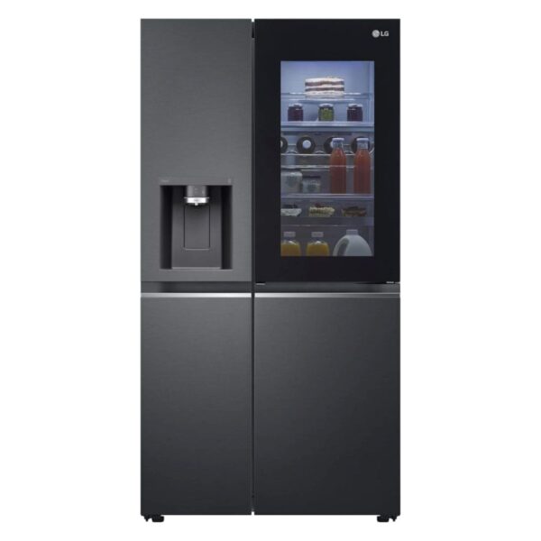 lg gsxv90mcde side by side kuehlschrank LG GSXV90MCDE Side-by-Side Kühlschrank mit InstaView und Craft Ice