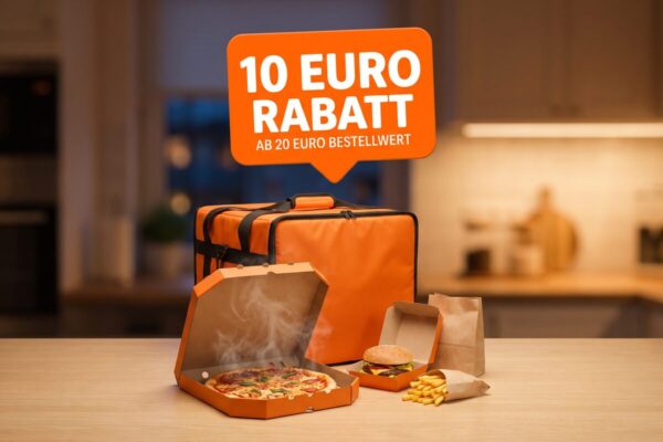 Lieferando 10 Euro Rabatt ab 20 Euro Mindestbestellwert