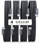 LISEN 60W USB C Kabel 4er Pack 0,5m 1m 1m 2m USB C auf USB C Schnellladekabel Set