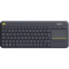 Logitech K400 Plus Kabellose Touch-TV-Tastatur mit integriertem Touchpad