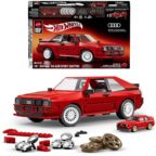 Mattel Brick Shop Hot Wheels '84 Audi Sport Quattro Bausatz, 864 Teile, JLK39