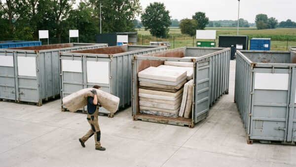 me 2 wertstoffhof Wertstoffhof mit Containern für Sperrmüll und Altmatratzen