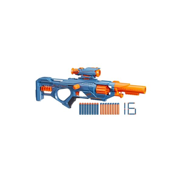 nerf elite 2 0 eaglepoint rd 8 dart blaster NERF Elite 2.0 Eaglepoint RD-8 Blaster mit 8-Dart-Trommel, abnehmbarem Fernrohr und Lauf sowie 16 Darts