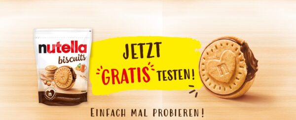 nutella biscuits jetzt gratis testen - Kaufpreis-Erstattung von Ferrero
