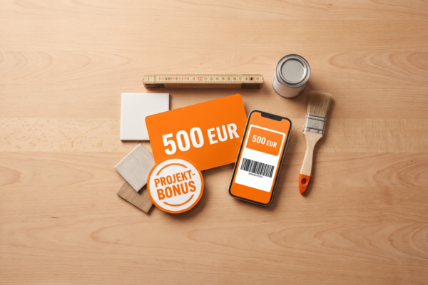 obi projektbonus 500 euro geschenkkarte OBI Projektbonus – 500 Euro Geschenkkarte in der heyOBI App