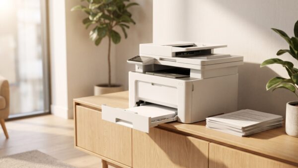 office partner gutschein drucker buero Office Partner Drucker-Angebot: Multifunktionsdrucker im hellen BĂŒro