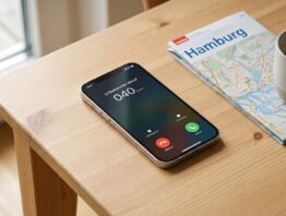 Vorwahl 040 im Display - Anruf aus Hamburg