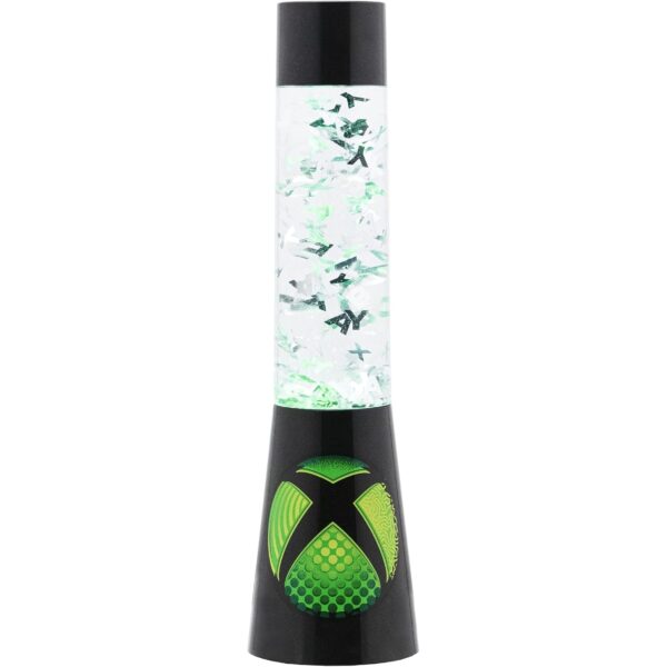 paladone xbox glitzer lavalampe Paladone XBOX Glitzer-Lavalampe mit schwebenden Controller-Icons, offiziell lizenziertes Gaming-Nachtlicht