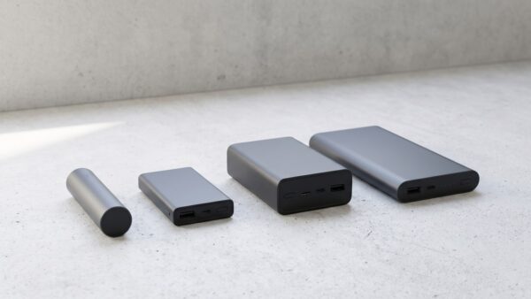 powerbank kaufen groessenvergleich Vier Powerbanks unterschiedlicher GröĂe im Vergleich