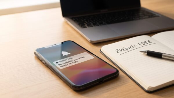 preisalarm einrichten bild 1 Preisalarm einrichten: Push-Benachrichtigung auf dem Smartphone meldet den Zielpreis