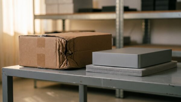 Beschädigter Karton und Demo-Gerät im Lager statt Proshop Gutschein