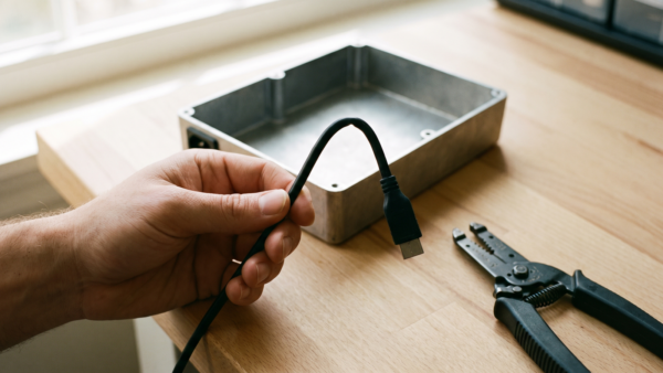 repair cafe bild 3 Kabelbruch an der Zugentlastung als typischer Defekt