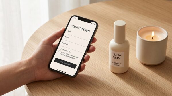 rit app Smartphone mit Registrierung für den Rituals Adventskalender Vorabzugang