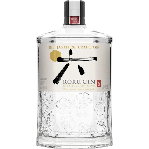 roku gin 0 7l ROKU GIN | 6 japanische Botanicals | Meisterhaft destilliert in Japan | 43% Vol | 700ml Einzelflasche