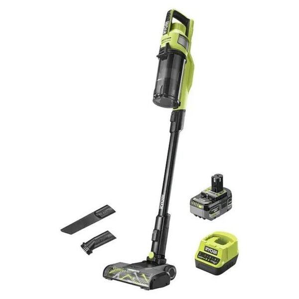 Ryobi ONE+ HP Akku-Staubsauger RSV18X-1X40G mit 4,0-Ah-Akku, Ladegerät und Düsen