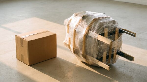 sg inline1 1600x900 1 Sperrgut versenden: sperriges Paket mit abstehenden Teilen neben normalem Karton
