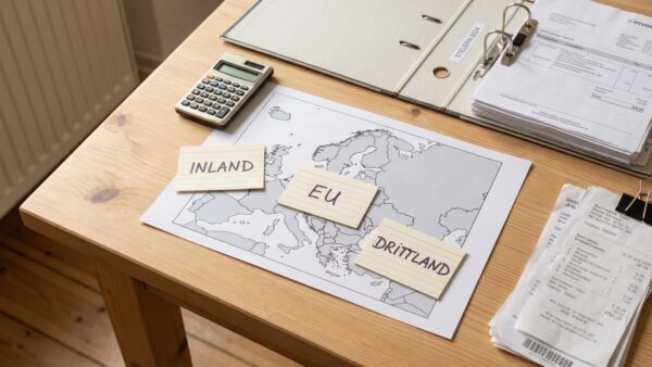 Steuerfaelle beim Shopify-Verkauf: Inland, EU-OSS und Drittland