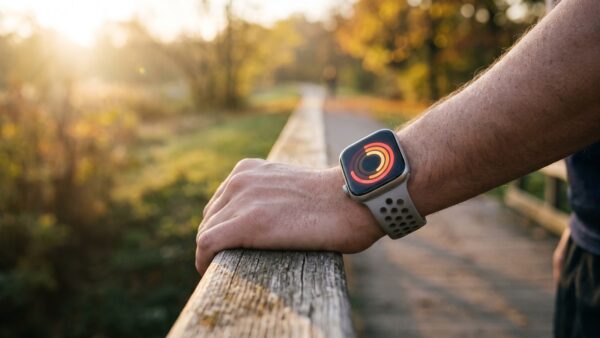 smartwatch kaufberatung sport Sport-Smartwatch am Handgelenk beim Training im Park
