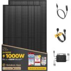 Solakon 1000W Balkonkraftwerk Komplettset mit 800W Wechselrichter und 5m Kabel