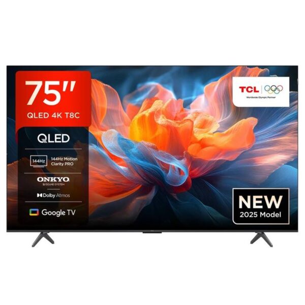 TCL 75T8C 75 Zoll QLED 4K HDR Google TV Fernseher