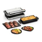Tefal OptiGrill 4in1 XL Kontaktgrill GC784D10 mit Backschale