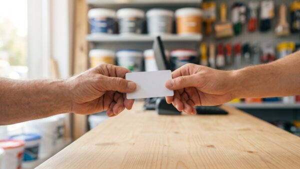 toom gutschein kundenkarte toom Vorteilskarte an der Kasse im Baumarkt vorzeigen