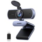 UGREEN FineCam Lite 4K Webcam mit Autofokus, Dual-Mikrofon und Objektivabdeckung