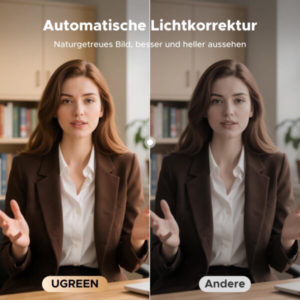 ugreen finecam lite 4k webcam detail UGREEN FineCam Lite 4K Webcam mit automatischer Lichtkorrektur im Vergleich