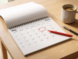 Wandkalender mit markiertem Vatertag im Mai 2027