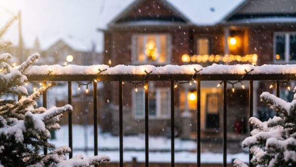 weihnachtsbeleuchtung stromkosten aussen ip Weihnachtsbeleuchtung aussen IP44 IP65 Schutzart Lichterkette am Balkon im Schnee