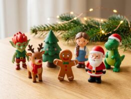Weihnachtstonies 2026 im Ueberblick - alle weihnachtlichen Hoerfiguren nebeneinander