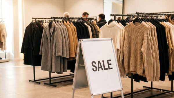 winterschlussverkauf was ist das 1600x900 1 Winterschlussverkauf im Modegeschaeft mit reduzierter Winterware
