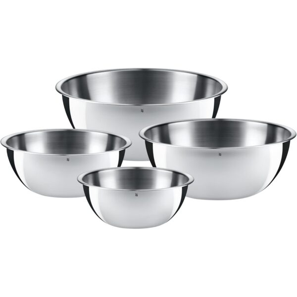 wmf gourmet schuesselset 4 teilig cromargan WMF Gourmet Schüsselset 4-teilig, Edelstahl Schüsseln für die Küche, Cromargan, stapelbar