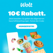 🍔 *TOP* Wolt: 10€ Rabatt (ab 15€ MBW) auf die erste Bestellung als Neukunde 😍