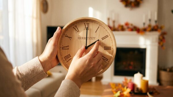 zeitumstellung 2026 uhr zurueckstellen Zeitumstellung 2026: Wanduhr wird eine Stunde zurĂŒckgestellt