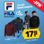 HB FILA Retro Deals Zip Sweatshirts MOB DEU