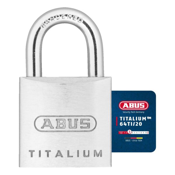 ABUS Vorhängeschloss Titalium 64TI/20 2er Set gleichschließend