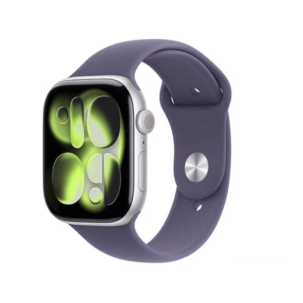 Apple Watch Series 11 GPS + Cellular 46 mm Aluminium silber mit Sportarmband nebelviolett