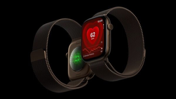 apple watch series 12 apple 3 Zwei Apple Watch Series 12 mit Milanaise-Armband nebeneinander
