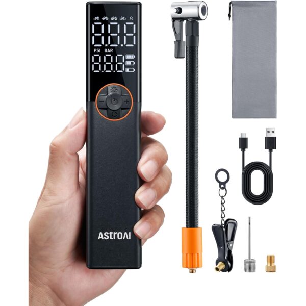 astroai fahrradpumpe 150 psi akku AstroAI elektrische Fahrradpumpe mit 150 PSI und Akku