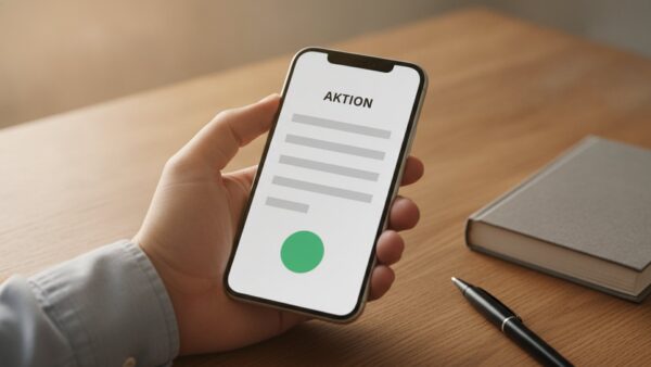 babbel oder duolingo sparen Babbel und Duolingo gĂĽnstiger: Smartphone mit Aktionsseite neben Buch und Stift