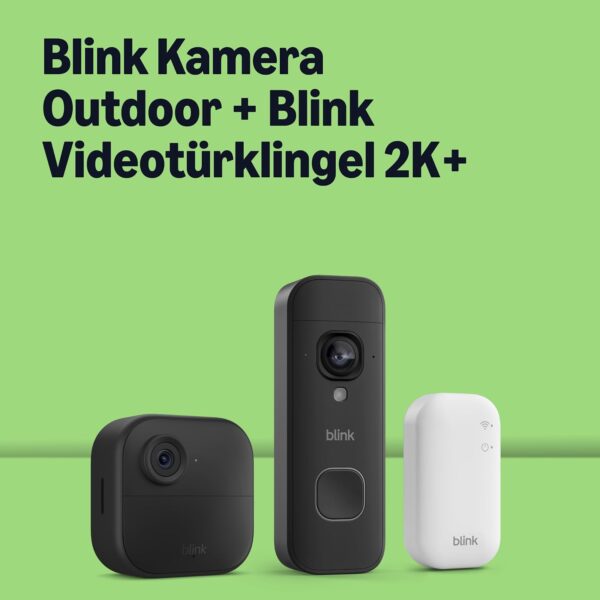 blink outdoor 4 videotuerklingel 2k set Blink Outdoor 4 Kamera mit Blink Videotürklingel 2K+ und Sync Module Core
