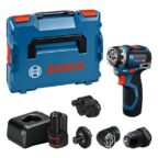 Bosch Professional GSR 12V-32 FC Akku-Bohrschrauber mit L-BOXX und vier FlexiClick-Aufsätzen