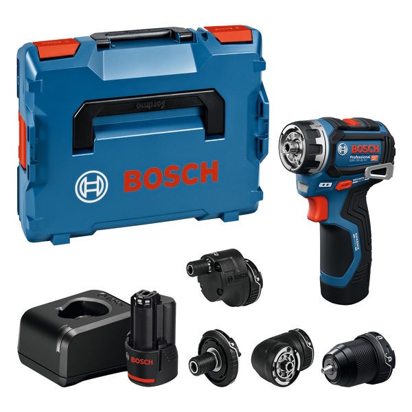 bosch gsr 12v 32 fc akku bohrschrauber Bosch Professional GSR 12V-32 FC Akku-Bohrschrauber mit L-BOXX und vier FlexiClick-Aufsätzen