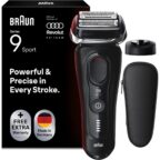 Braun Series 9 Sport 9110si Elektrorasierer mit Ladestation und Reiseetui